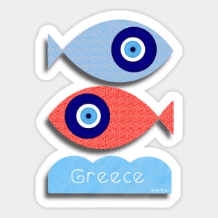 Greek evil eye Sticker